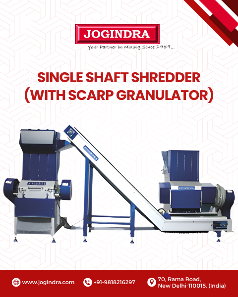 single shaft shredder with scrap granulator | Jogindra