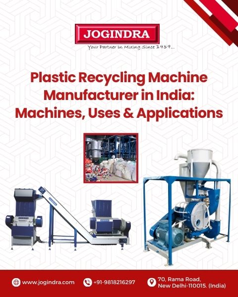 plastic recycling machine manufacturer : Machines, uses, application
