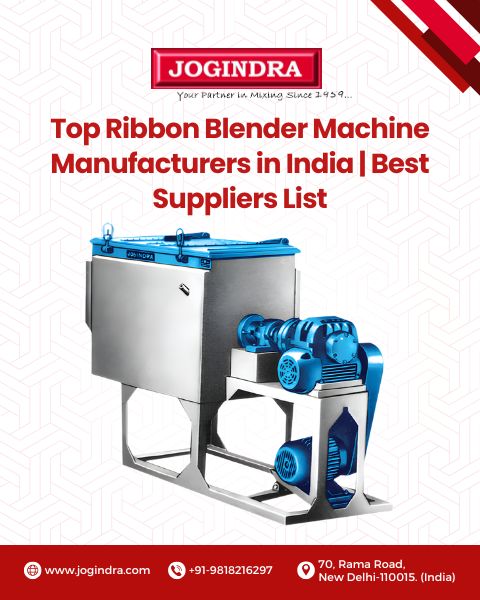 Top Ribbon Blender Machine Manufacturers in India | Best Suppliers List