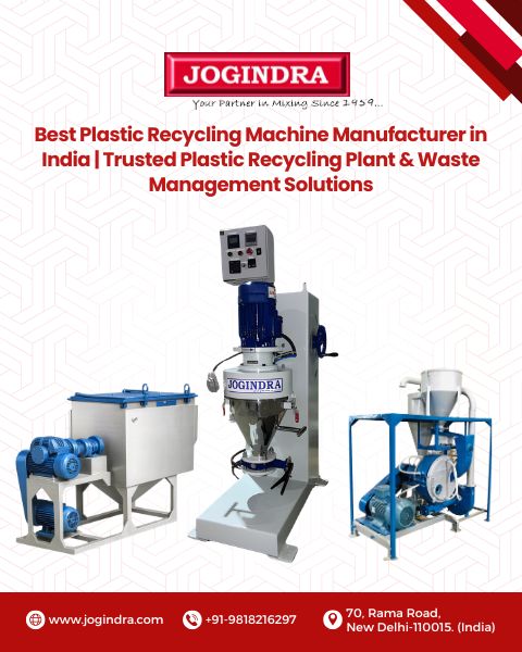 Jogindra – Best Plastic Recycling Machine Manufacturer in India | Trusted Plastic Recycling Plant & Waste Management Solutions