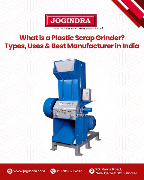 What is a Plastic Scrap Grinder? Types, Uses & Best Manufacturer in India